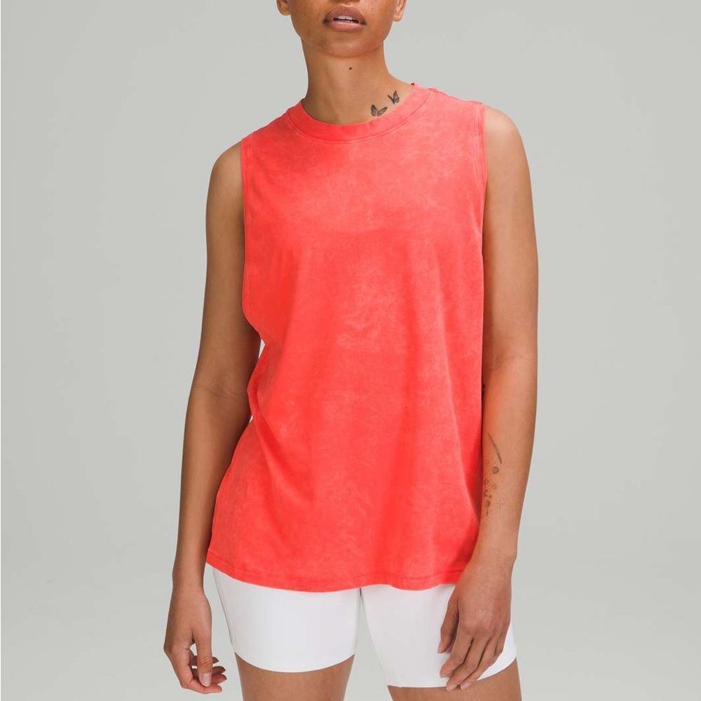 NWOT Lululemon All Yours Tank Top in Cloudy Wash Flare Size 12